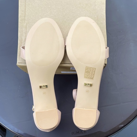 Shein DREAM PAIRS Women's Chunky Low Heel Pump Sandals - NUDE - US 9.5 - Picture 4 of 4